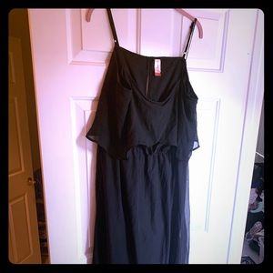 2/$20 Maxi Black Easy Going Boho Casual Dress 2X